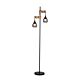 Lars Floor Lamp Black / Timber - LL-27-0105