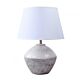 Adeline 1 Light Ceramic Table Lamp White / Grey - LL-27-0117