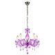 La Spezia 5 Light Chandelier Purple - LL002CH005PU