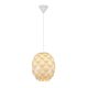 Melito 1 Light Pendant Small White - LL002PL057