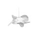 Angela 7W LED Medium Pendant White - 9142P/M