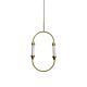 Oval Ring 1 Light 14W LED Pendant Gold / Warm White - 9986