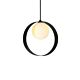 ABC 1 Light Round Pendant Black - ABC ROUND BK