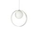 ABC 1 Light Round Pendant White - ABC ROUND WH