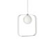 ABC 1 Light Square Pendant White - ABC SQUARE WH