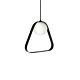 ABC 1 Light Triangle Pendant Black - ABC TRIANGLE BK