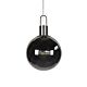 Claire 1 Light Pendant Large Smoke / Nickel - CLAIRE 40 NK