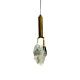 Crystal Cut 3W LED Pendant Gold Clear / Warm White