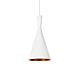 Gemma 1 Light Pendant White / Gold - GEMMA WH