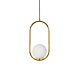 Lucy 1 Light Oval Pendant Small Gold - LUCY OVAL SMGD