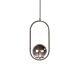 Lucy 1 Light Oval Pendant Small Nickel - LUCY OVAL SMNK