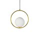 Lucy 1 Light Round Pendant Gold - LUCY ROUND LGGD