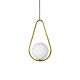 Lucy 1 Light Triangle Pendant Gold - LUCY TRIANGLE GD