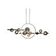 Saturn 10 Light Bar Pendant Black / Smoke - SATURN BAR PENDANT