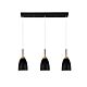 Watchman 3 Light Bar Pendant Black - WATCHMAN 3BAR BK