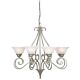 Ashley 8 Light Chandelier Brushed Chrome - MC3728BC
