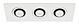 Stark 3 Light 21W LED Downlight Warm White - MD4803/3