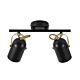 Lotus 2 Light E14 Spotlight Black / Brass - 50110103