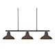 Andy 3 Light Pendant Rusty Brown - 2011103003