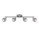 Chicago Quad 240V GU10 Spot Light Brushed Steel - 47460032