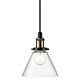 Disa 1 Light Pendant Antique Brass / Clear - 45823000