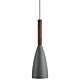 Pure 1 Light Pendant Small Grey - 78283011