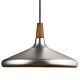 Nori 1 Light Pendant Large Brushed Steel - 2120823032
