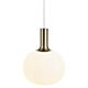Alton 1 Light Pendant Medium Brass / Black / Opal - 47313001