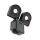 Curo 20 Watt Twin LED Flood Light Black / Cool White - LW7452BK