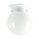 Jetball Opal Glass DIY Batten Fix Small White - OL2100/15WH