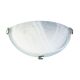 Remo 1 Light Alabaster Glass Wall Light Chrome - OL41340BCH