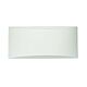 Lia 1 Light Plaster Wall Washer White - OL53512