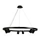 Pano 6 Light 240V GU10 Pendant Black - OL56096BK