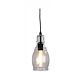 Auburn.1 Clear Glass Single Pendant Matt Black - OL63611BK