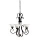 Gaston 5 Light Pendant Frosted Glass/Bronze - OL65705BZ