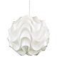 Chic 1 Light Pendant Large White - OL67394WH