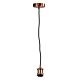 Albany 1 Light Cloth Ceiling Light Suspension Copper - OL69321CO