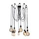 Philly 10 Light Multi Suspension Black - OL69351BK
