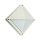 Quatro 1 Light Square Eyelid Bunker Light White - OL7995WH