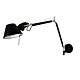 Forma 1 Light Adjustable Swing Arm Wall Light Black - OL92965BK