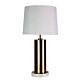 Savona Antique Brass & Marble Table Lamp White Shade - OL98831