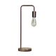 Lane Timber Base Industrial Table Lamp Brushed Copper - OL93131CO