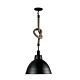 Yard 1 Light Pendant Black - OL2295/35BK + SL65011BK