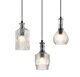 Decant 3 Light Cut Glass Pendant Clear