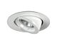 Chip 7 Watt Adjustable LED Downlight White Frame / Warm White - LF3824/3000WH