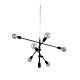 Chelsea 6 Light Geometric Pendant Black - SL64406BK