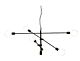 Chelsea Large 6 Light Geometric Pendant Black - SL64407BK