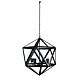 Geo 4 Light Pendant Black - SL64534BK