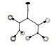 Padua 6 Light Pendant Matt Black - SL64680/6BK