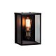 Oakland 1 Light Exterior Industrial Wall Light Matt Black - SL64908BK